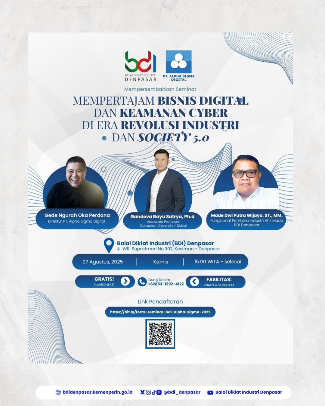 BDI Denpasar berkolaborasi dengan PT. Alpha Sigma Digital Gelar Seminar