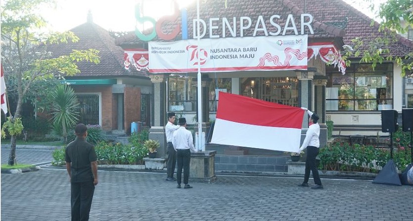 BDI Denpasar  Melaksanakan Upacara Bendera Peringatan Kemerdekaan RI ke-79