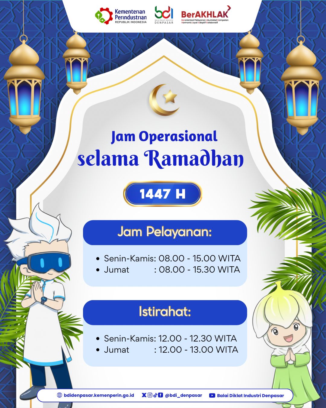 Jadwal Operasional BDI Denpasar Bulan Ramadhan