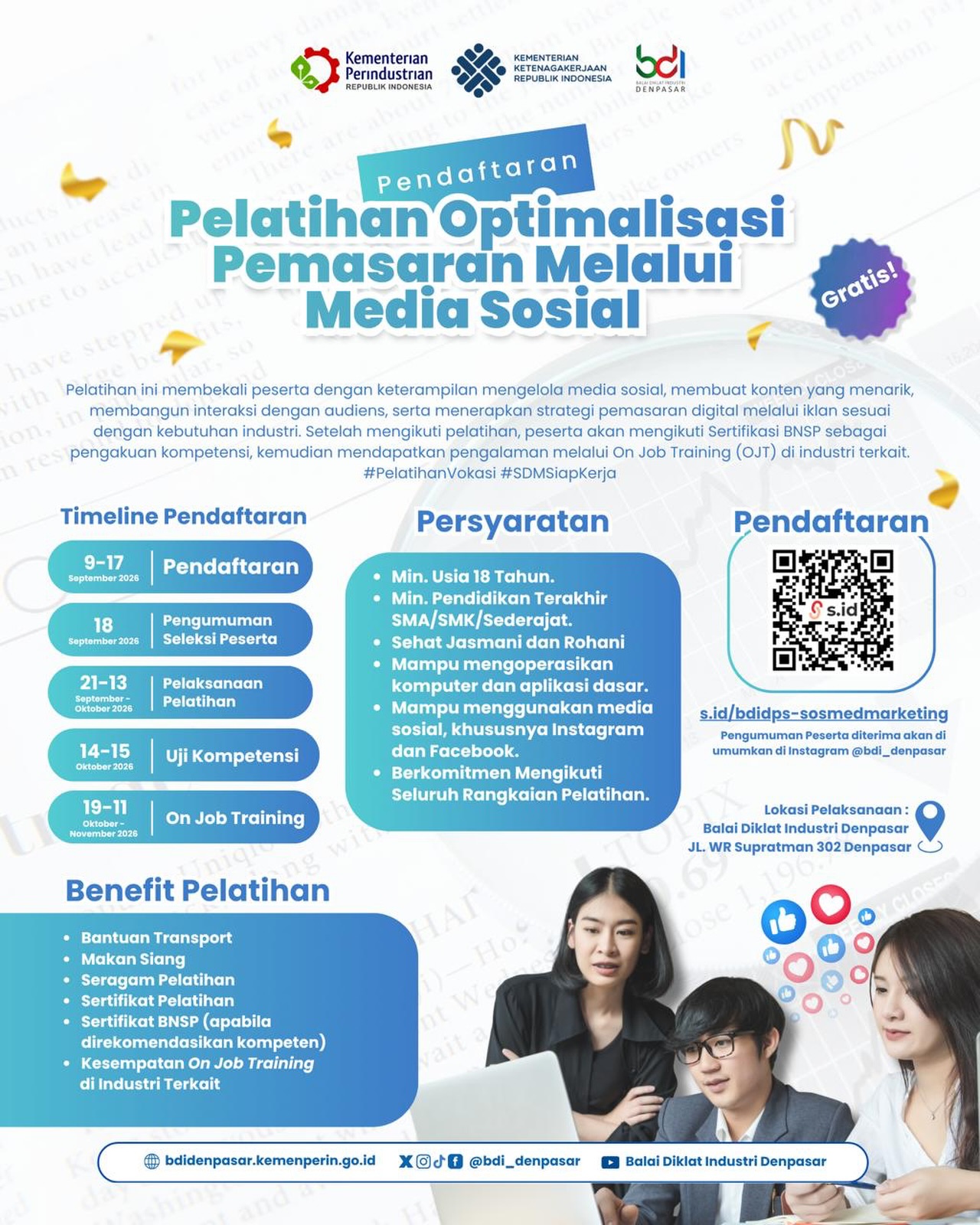 Pelatihan Optimalisasi Pemasaran Melalui Media Sosial