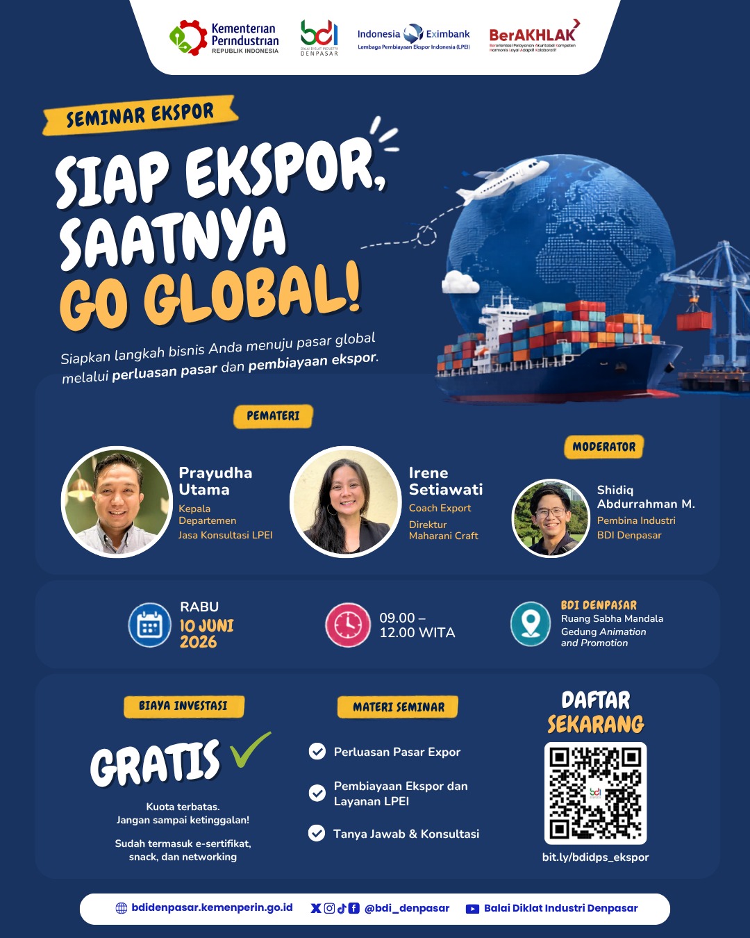 Seminar Ekspor: Siap Ekspor, Saatnya Go Global!