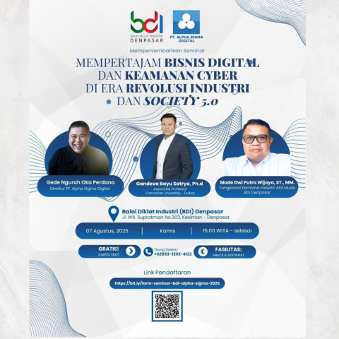 BDI Denpasar berkolaborasi dengan PT. Alpha Sigma Digital Gelar Seminar
