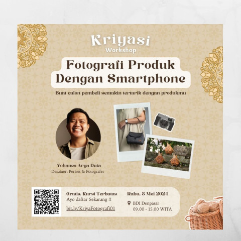 INBIS BDI Denpasar Mengadakan Workshop Fotografi Produk Dengan Smartphone