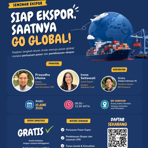 Seminar Ekspor: Siap Ekspor, Saatnya Go Global!