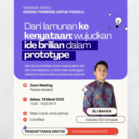 Seri-4 Webinar Design Thinking Untuk Pemula