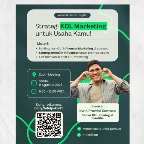 Webinar Series Digital: Strategi Kol Marketing Untuk Usaha Kamu!