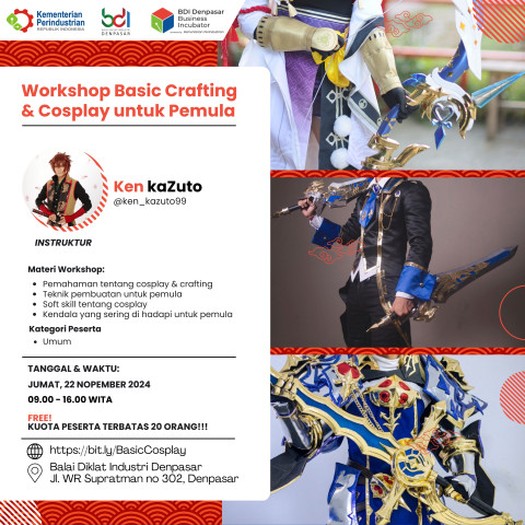 Workshop Basic Crafting & Cosplay Untuk Pemula