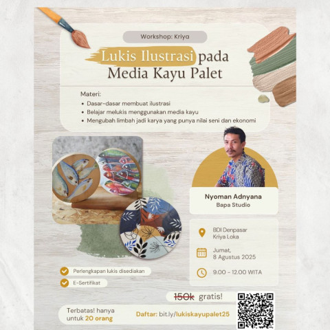 Workshop Melukis di Atas Media Kayu Palet