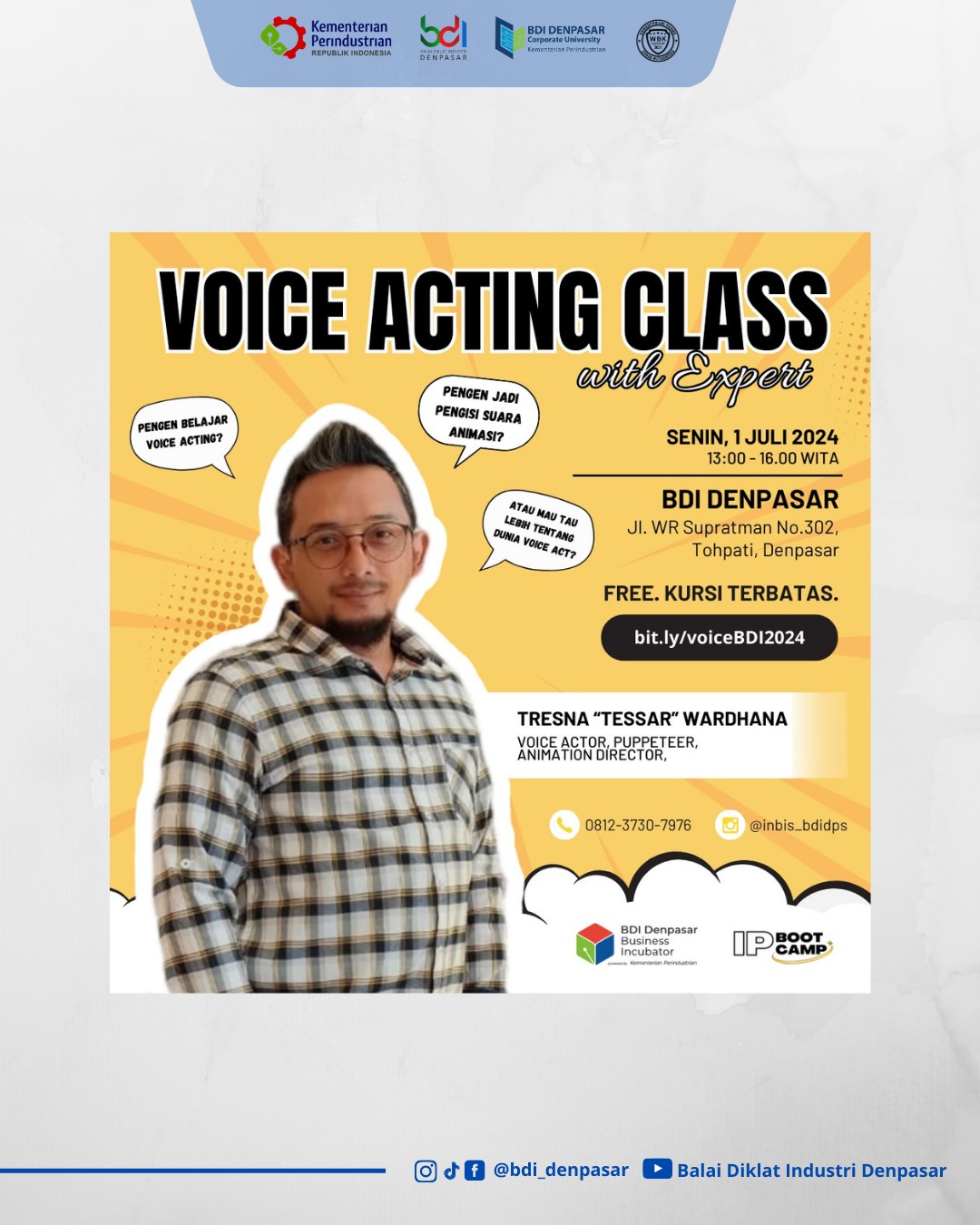 Voice Acting Class with Expert