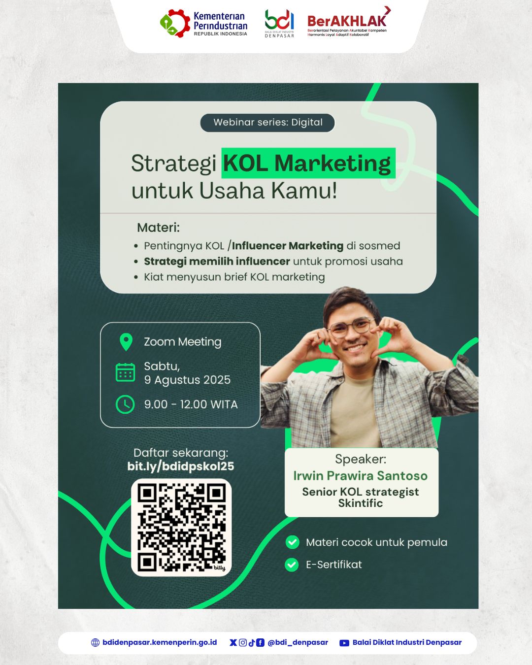 Webinar Series Digital: Strategi Kol Marketing Untuk Usaha Kamu!