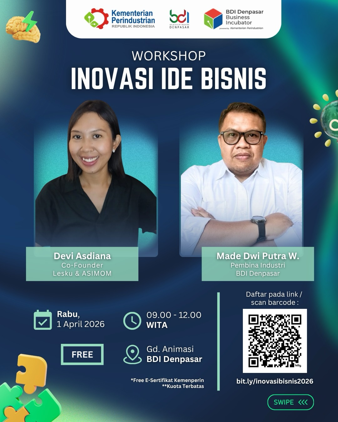 Workshop: Inovasi Ide Bisnis.